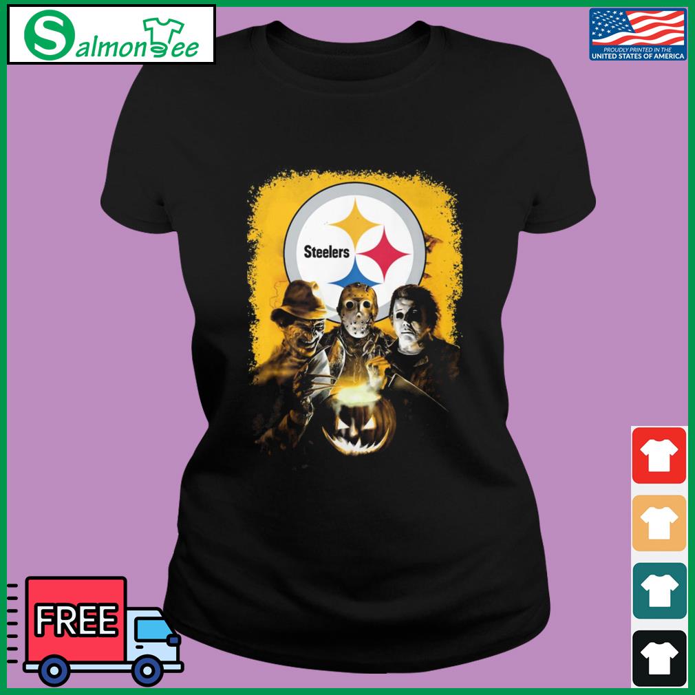 Steelers Hoodie 3D Halloween Jason Michael Freddy Pittsburgh