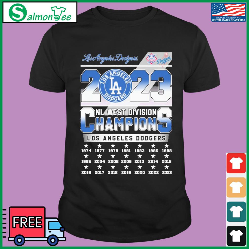 Los Angeles Dodgers 2023 NL West Division Champions shirt, hoodie, sweater,  long sleeve and tank top