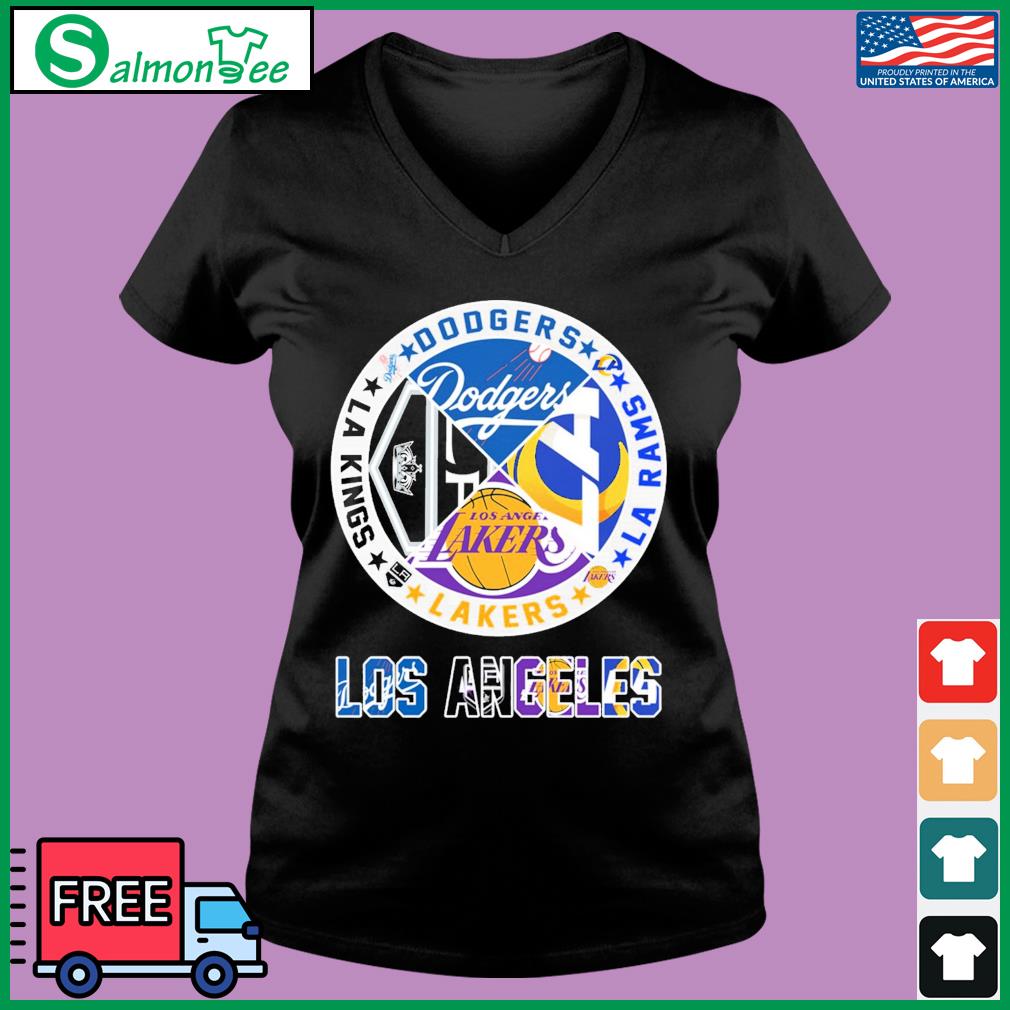 Los Angeles Sports Teams LA Dodgers, LA Lakers, LA Rams And LA Kings Logo  Shirt, hoodie, sweater, long sleeve and tank top