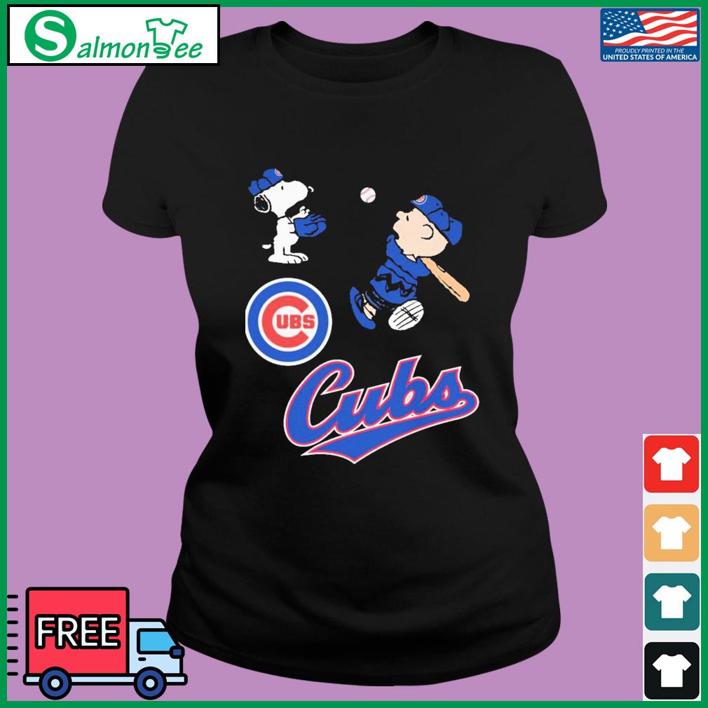 Peanuts Snoopy And Charlie Brown Playing Baseball Chicago CUBS