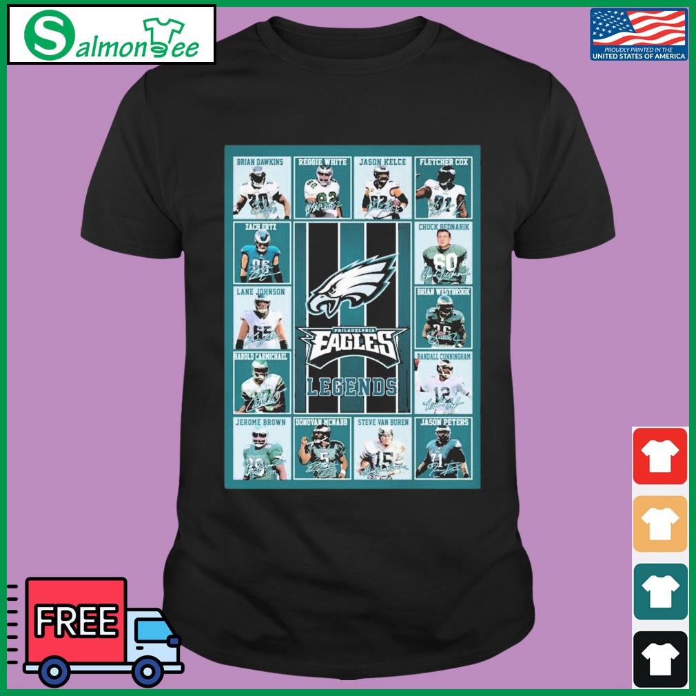 Philadelphia Eagles Legends Team Poster Signatures Shirt, hoodie