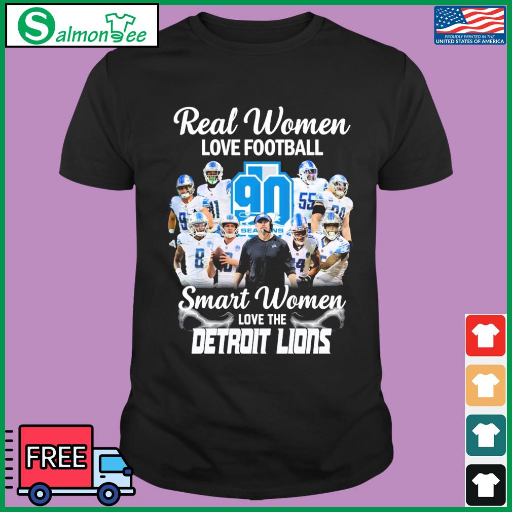 Official real women love football smart women love the Detroit Lions  signatures shirt, hoodie, sweater, long sleeve and tank top