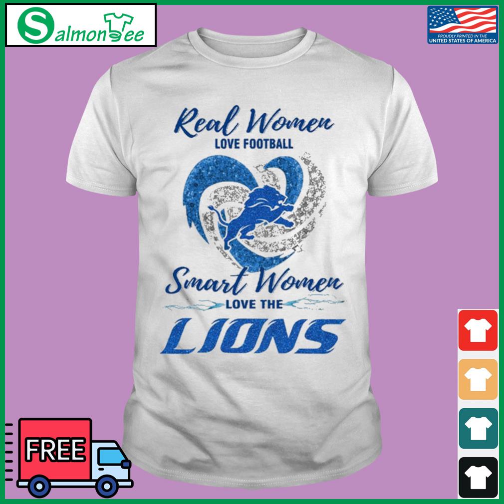 Real women love football smart women love the Detroit Lions shirt, hoodie,  sweater and v-neck t-shirt