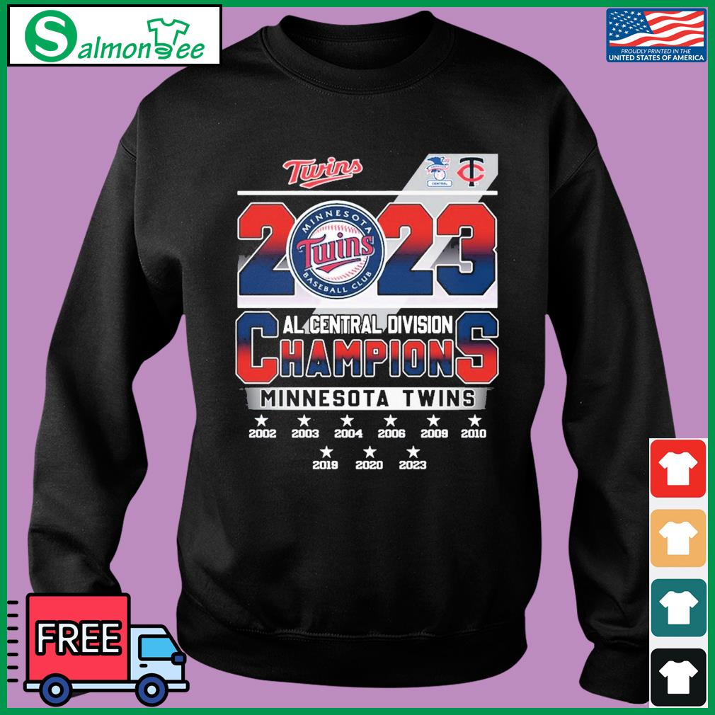 Minnesota Twins Nike 2023 AL Central Division Champions T-Shirt