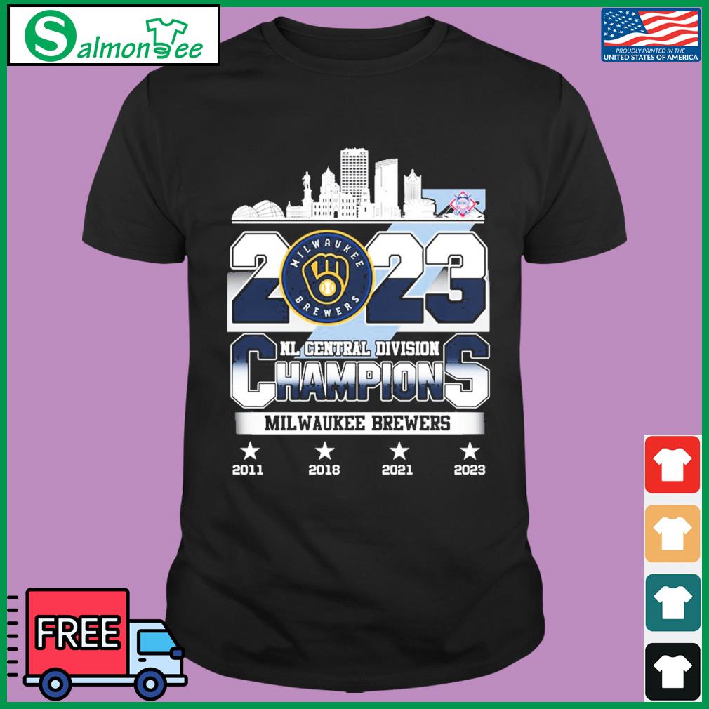 Milwaukee Brewers Skyline 2023 NL Central Division Champions Shirt