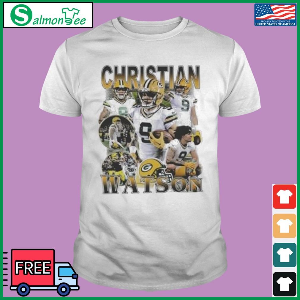 Christian Watson Green Bay Packers signature 2023 shirt