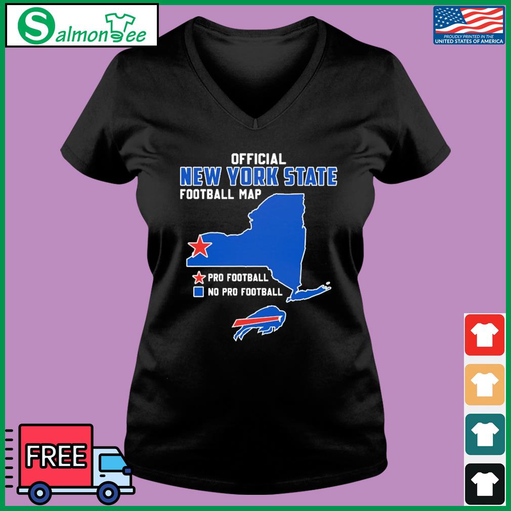 Official Buffalo Bills Pro Football Official New York State Football Map  Shirt, hoodie, sweater, long sleeve and tank top