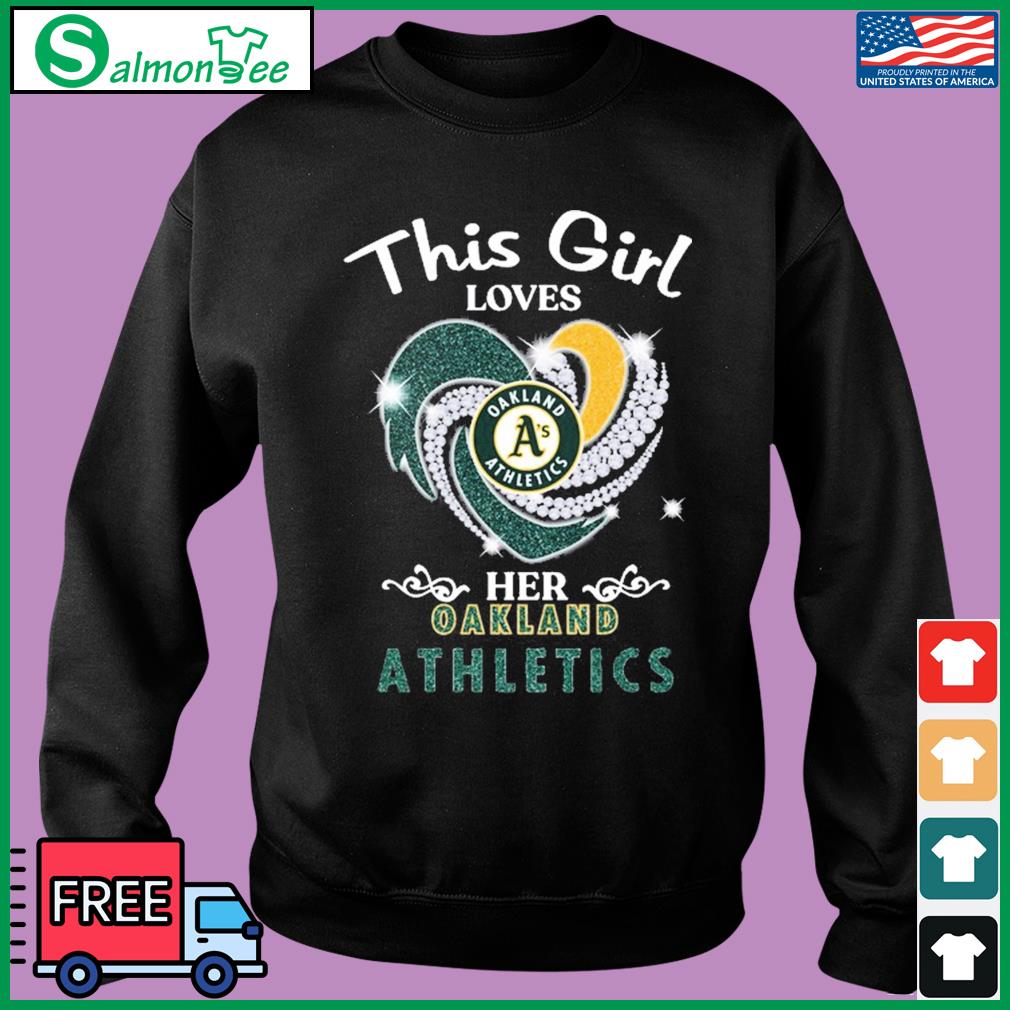 Official Heart This Girl Love Oakland Athletics Shirt, hoodie