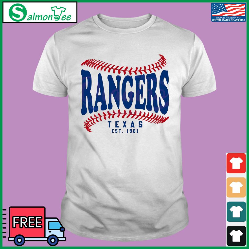 Texas Rangers Est 1961 T-Shirt, Vintage Texas Rangers Shirt, MLB Shirt,  Baseball Shirt, MLB 2022 Shirt